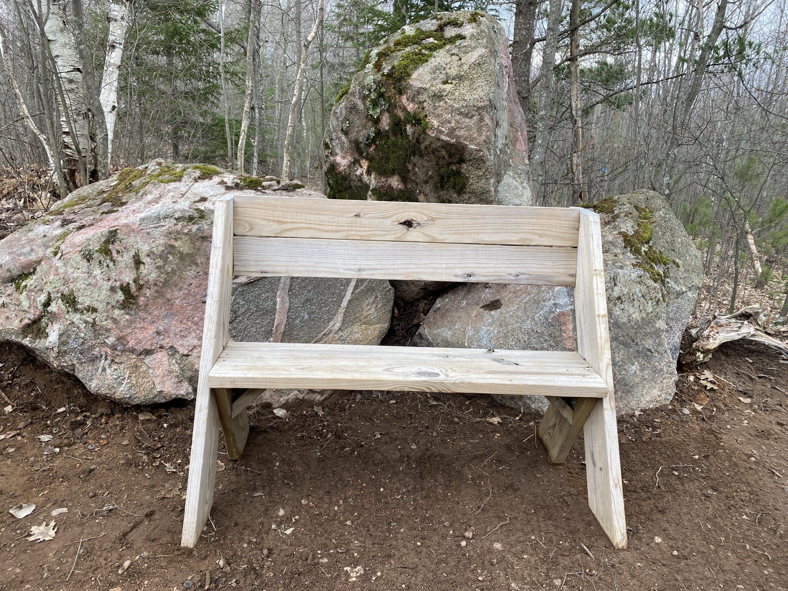 Disc Golf Course Bench Sponsorship Minocqua Winter Park