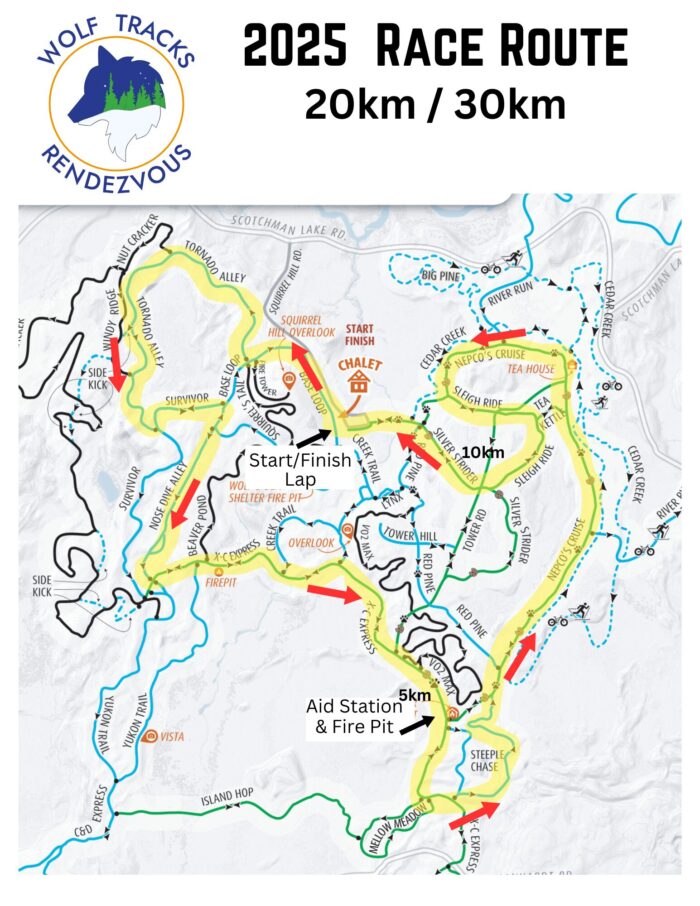 2025 Wolf Tracks Rendezvous Route