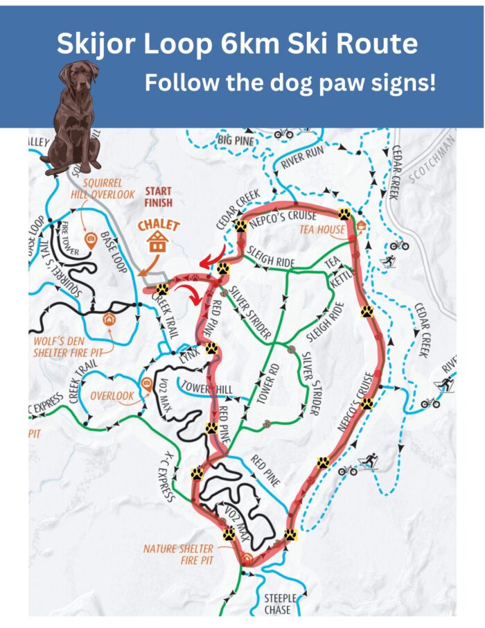 Skijor Route Map