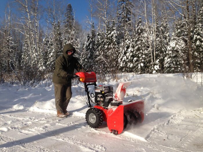 Pond Snowblowing